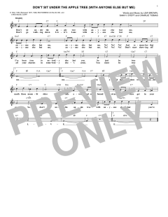 Don't Sit Under The Apple Tree von Lew Brown (Download) 