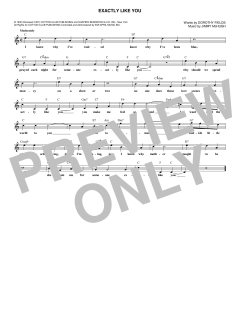 Exactly Like You von Dorothy Fields (Download) 
