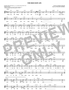 For Once In My Life von Stevie Wonder (Download) 