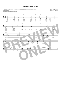 Glorify Thy Name von Donna Adkins (Download) 