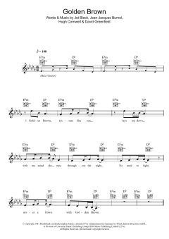 Golden Brown von The Stranglers (Download) 