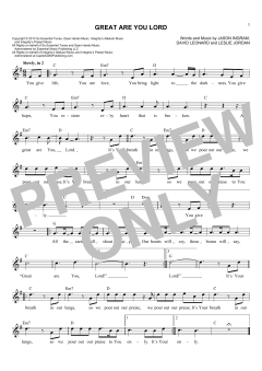 Great Are You Lord von Jason Ingram (Download) 