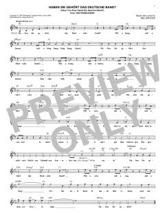 Haben Sie Gehort Das Deutsche Band? von Mel Brooks (Download) 