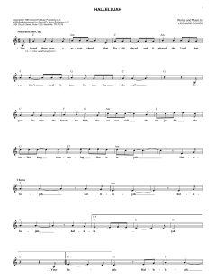 Hallelujah von Leonard Cohen (Download) 