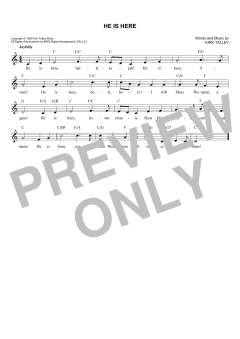 He Is Here von Kirk Talley (Download) 