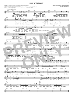 Heat Of The Night von Bryan Adams (Download) 