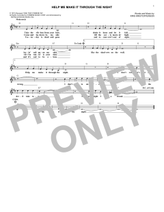 Help Me Make It Through The Night von Elvis Presley (Download) 