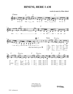 Hineni Here I Am (Download) 