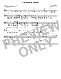Hit Me With Your Best Shot von Pat Benatar (Download) 