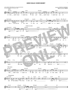 How Could I Ever Know? von Marsha Norman (Download) 