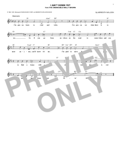 I Ain't Down Yet von Meredith Willson (Download) 