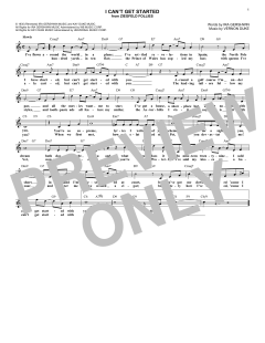 I Can't Get Started von Vernon Duke (Download) 