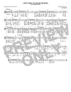I Don't Want To Live On The Moon (Download) 