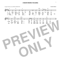 I Know Where I'm Goin' von English Folksong (Download) 