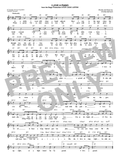 I Love A Piano (Download) 
