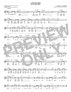I Love My Wife von Michael Stewart (Download) 