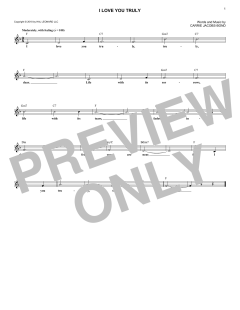 I Love You Truly von Carrie Jacobs-Bond (Download) 