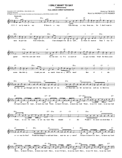 I Only Want To Say von Andrew Lloyd Webber (Download) 