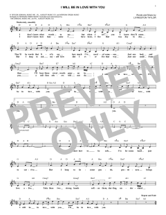 I Will Be In Love With You von Livingston Taylor (Download) 