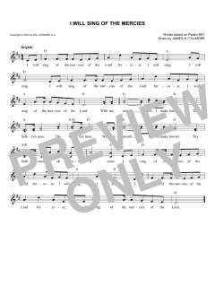 I Will Sing Of The Mercies von James H. Fillmore (Download) 