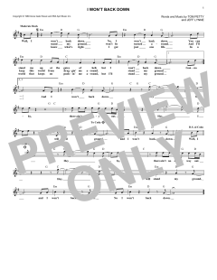 I Won't Back Down von Tom Petty (Download) 