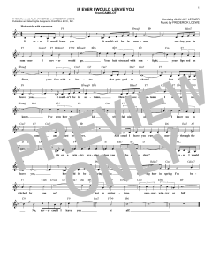 If Ever I Would Leave You von Alan Jay Lerner (Download) 
