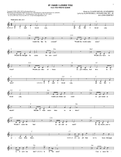 If I Said I Loved You von Alain Boublil (Download) 