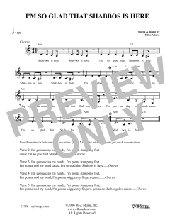 I'm So Glad That Shabbos Is Here (Download) 