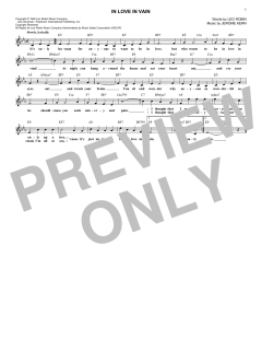 In Love In Vain von Leo Robin (Download) 