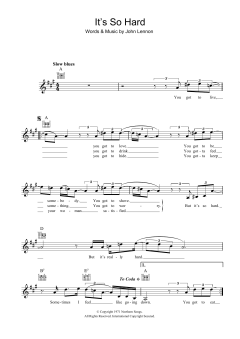 It's So Hard von John Lennon (Download) 