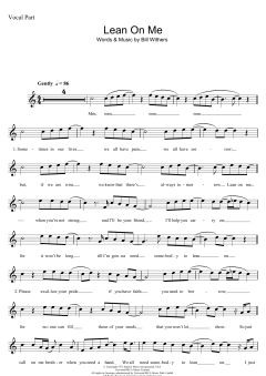 Lean On Me von Bill Withers (Download) 