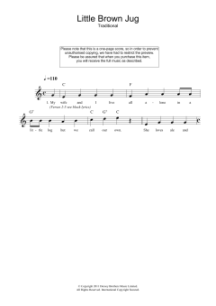 Little Brown Jug von Traditional (Download) 
