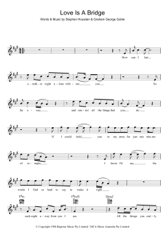 Love Is A Bridge von The Little River Band (Download) 