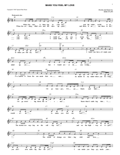 Make You Feel My Love von Bob Dylan (Download) 