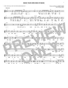 Make Your Own Kind Of Music von Barry Mann (Download) 