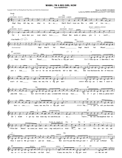 Mama, I'm A Big Girl Now von Marc Shaiman (Download) 