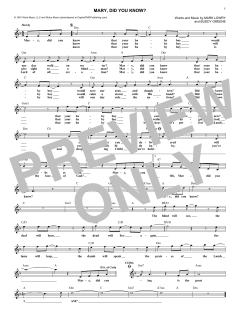 Mary, Did You Know? von Mark Lowry (Download) 