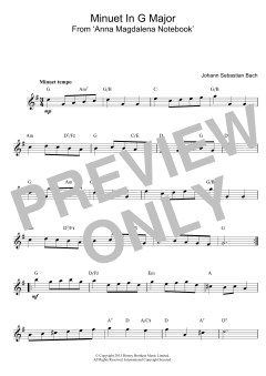 Minuet In G (Download) 