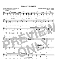 O Magnify The Lord von Dick Tunney (Download) 