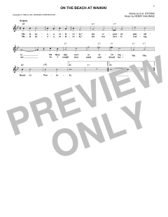 On The Beach At Waikiki von Henry Kailimaie (Download) 