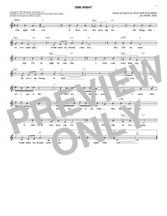 One Night von Elvis Presley (Download) 