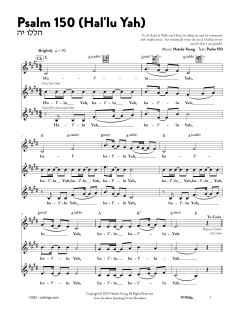 Psalm 150 - Hal'luyah (Download) 