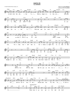 Santa Fe von Alan Menken (Download) 