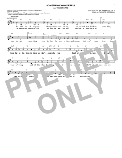 Something Wonderful von Richard Rodgers (Download) 