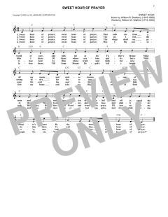 Sweet Hour Of Prayer von William B. Bradbury (Download) 
