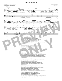 Tangled Up In Blue von Bob Dylan (Download) 