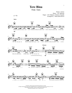 Tere Bina von A. R. Rahman (Download) 