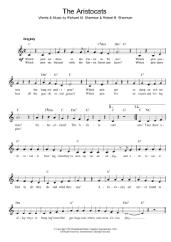 The Aristocats von Robert Bernard Sherman (Download) 