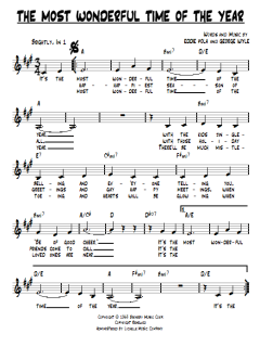The Most Wonderful Time Of The Year von George Wyle (Download) 