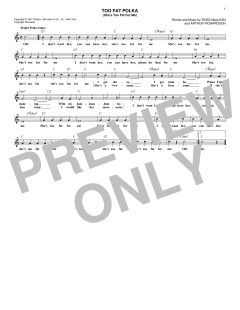 Too Fat Polka von Frankie Yankovic (Download) 